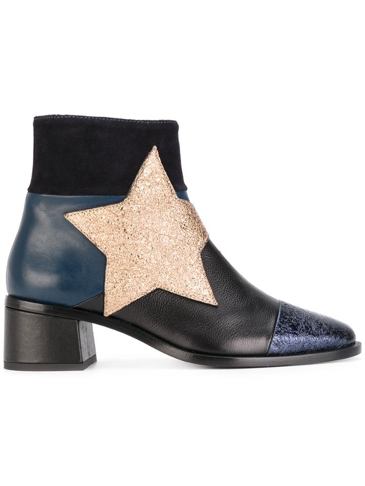 Hilfiger Collection Patchwork Star Ankle Boots - Multicolour