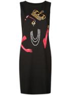 Boutique Moschino Royalty Shift Dress - Black