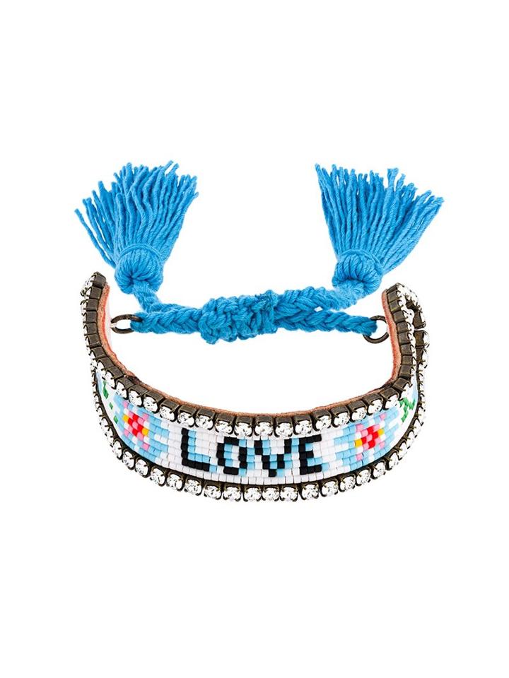 Shourouk 'love' Flower Bracelet, Women's, Blue