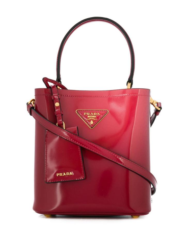 Prada Small Panier Bag - Red
