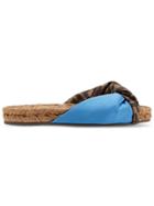 Fendi Twist Detail Slides - Blue