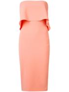 Likely Flared Trim Dress, Women's, Size: 4, Yellow/orange, Polyester/spandex/elastane/rayon