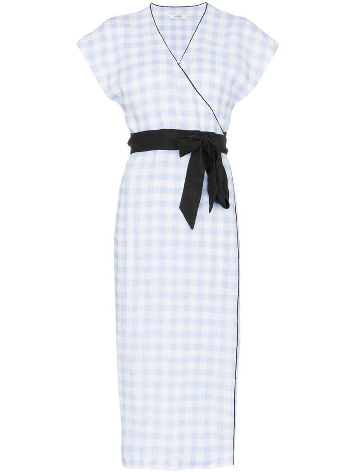 Marysia Coopers Check Midi Dress - Blue