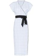 Marysia Coopers Check Midi Dress - Blue