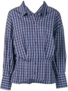 Enföld Check Corset Shirt - Blue