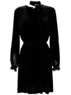 Nk Silk-blend Midi Dress - Black