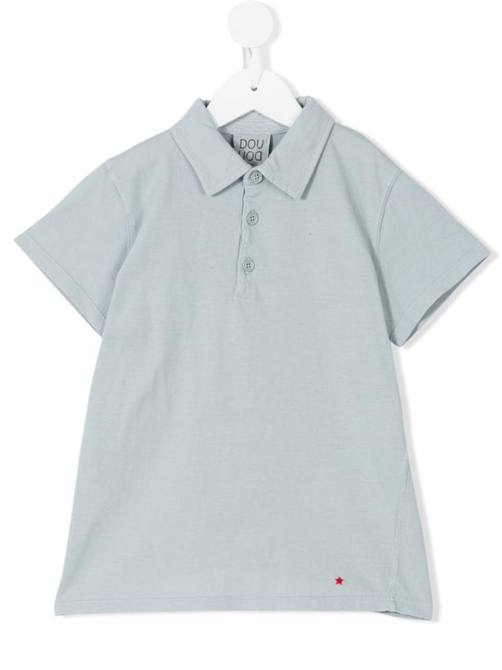 Douuod Kids - Classic Polo Shirt - Kids - Cotton - 8 Yrs, Blue