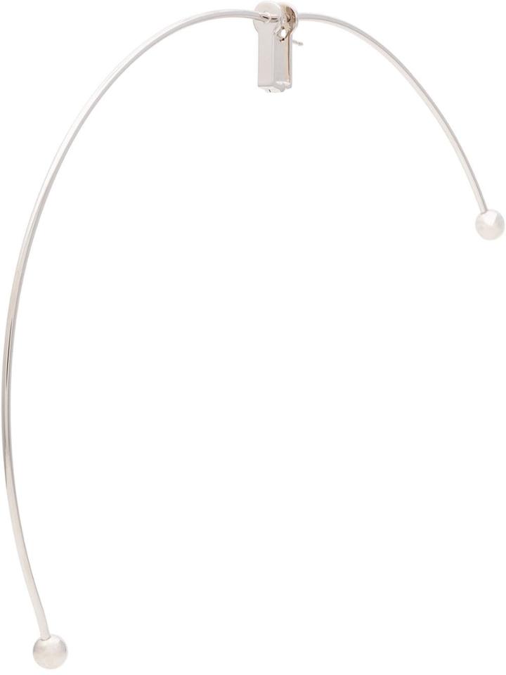 Y / Project Silver Large U-bar Earrings