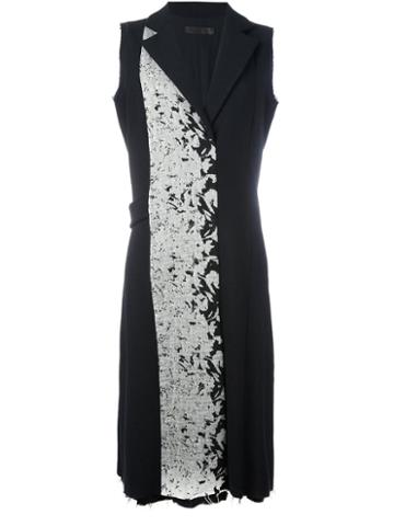 A Tentative Atelier Patterned Long Waistcoat