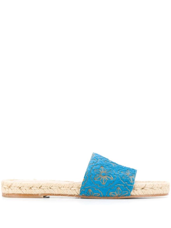 Solange Sandals Floral Sandals - Blue