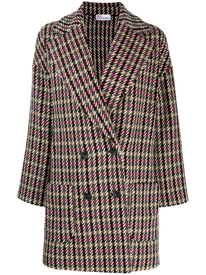 Red Valentino Mixed Check Coat