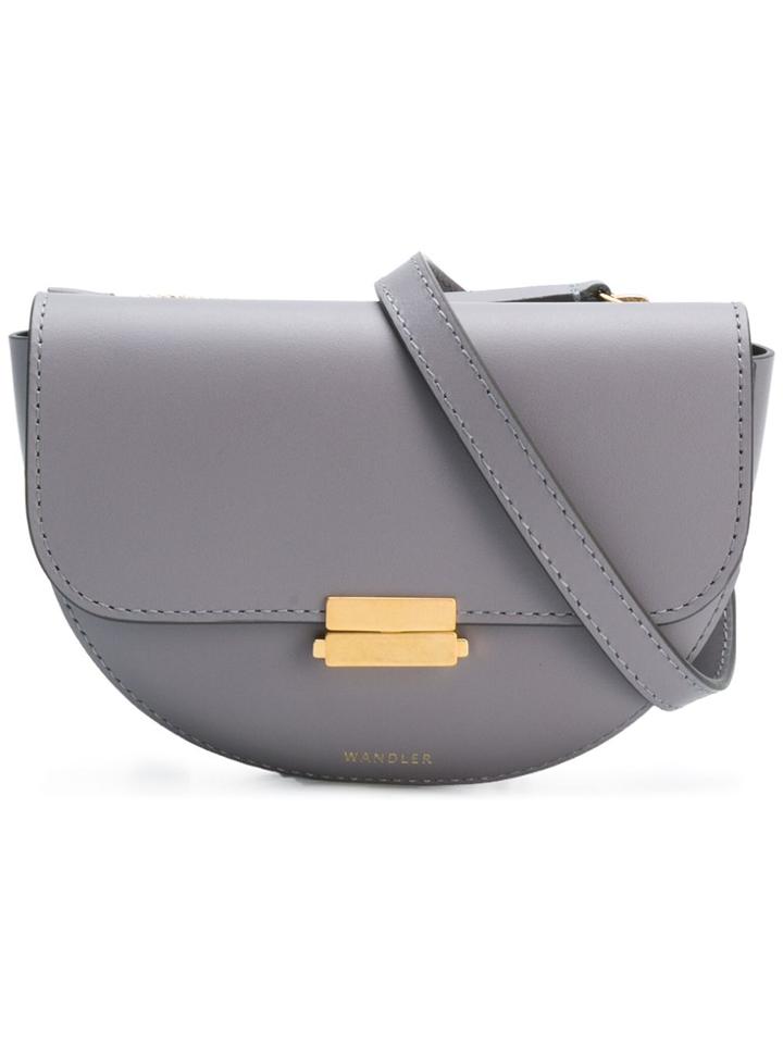 Wandler Anna Buckle Belt Bagconcrete - Grey