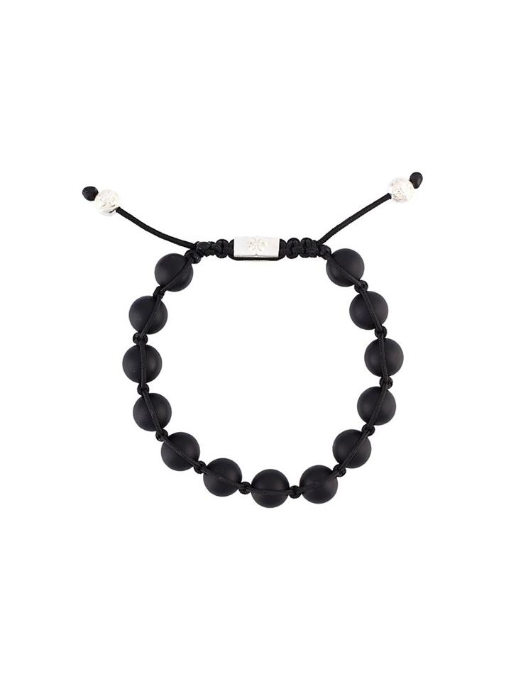 Nialaya Jewelry Beaded Bracelet, Men's, Size: Medium, Black