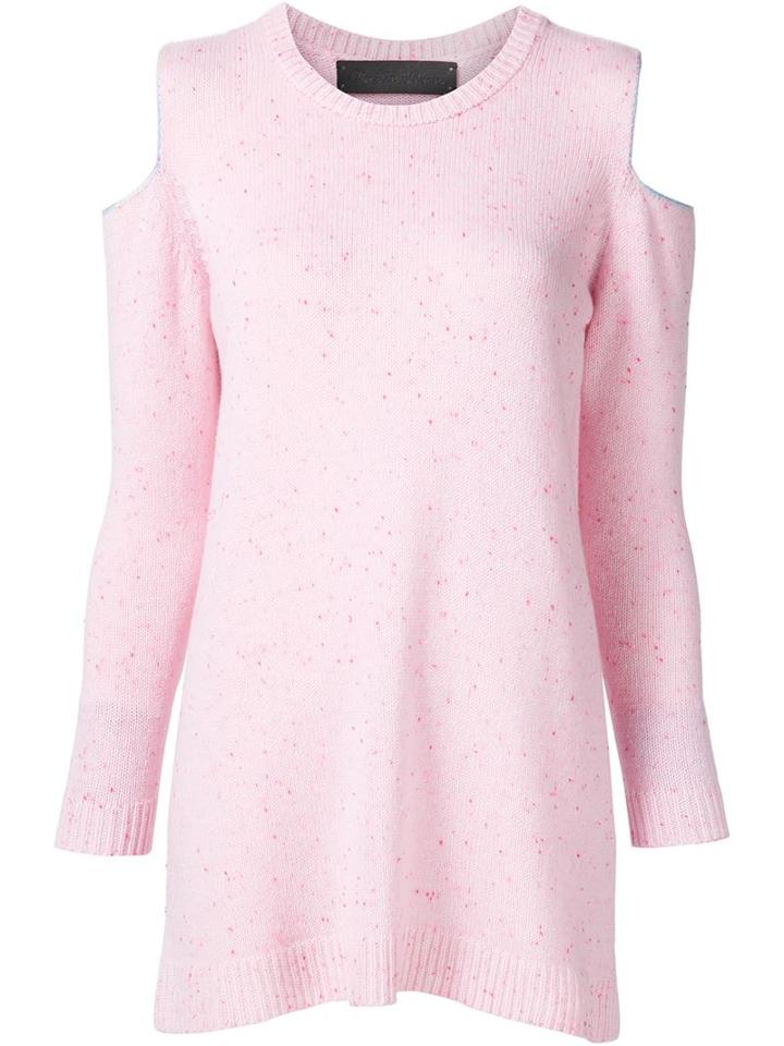 The Elder Statesman Cut-out Shoulder Sweater