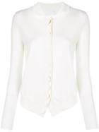 Chloé Scallop Trim Cardigan - White