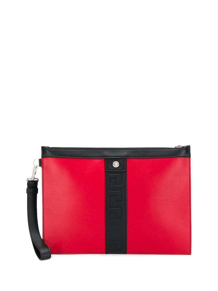 Versace Two-tone Clutch - Black