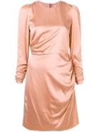 Zimmermann Gathered Side Fitted Dress - Pink & Purple