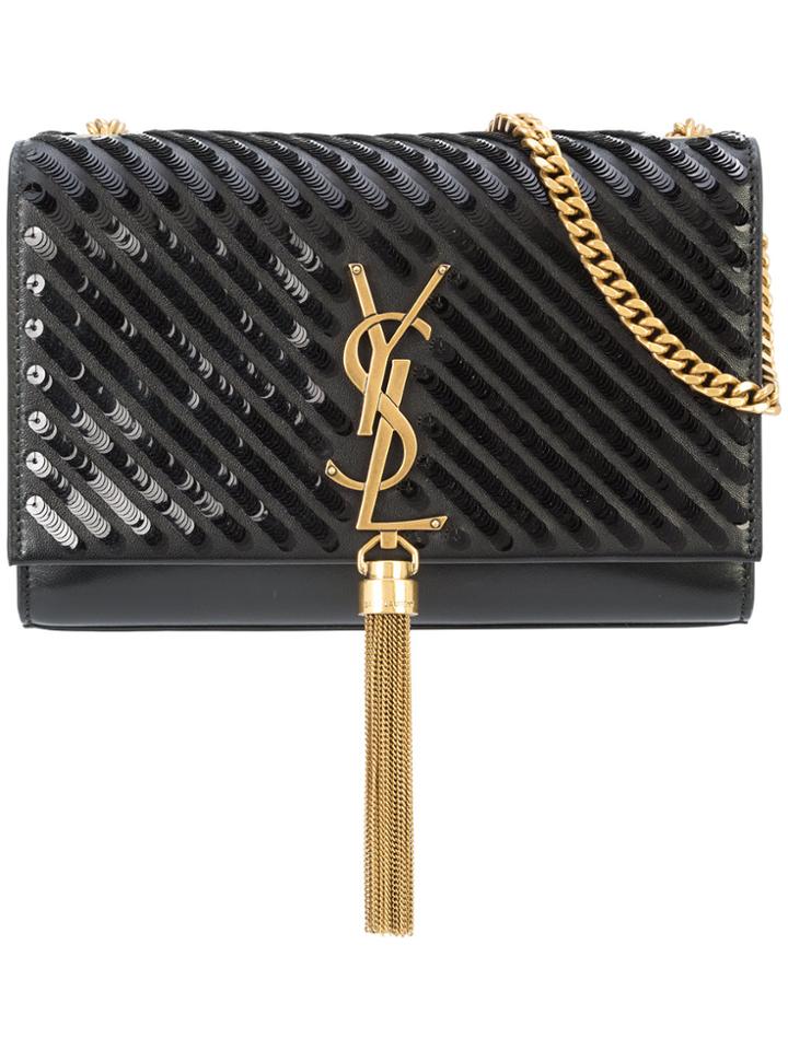 Saint Laurent Kate Tassel Bag - Black