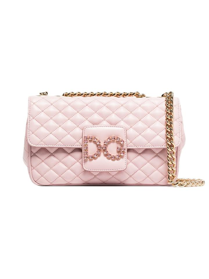 Dolce & Gabbana Dg Millennial Leather Shoulder Bag - Pink & Purple