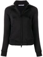 T By Alexander Wang Logo Stripe Sports Jacket - Black