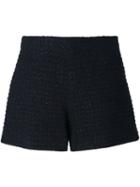 Giamba Tweed Shorts, Women's, Size: 42, Black, Polyamide/cupro/virgin Wool