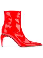Misbhv Pointed Ankle Boots - Red