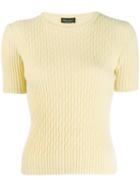 Roberto Collina Ribbed Knitted Top - Yellow