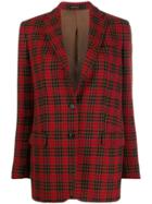 Tagliatore Betsy Checked Jacket - Red