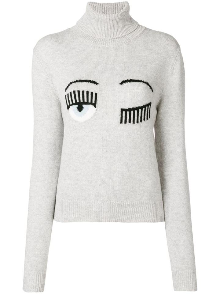 Chiara Ferragni Eye Logo Jumper - Grey