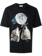 Ami Alexandre Mattiussi 'wolves' Print T-shirt, Men's, Size: Small, Black, Cotton