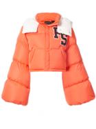 Fenty X Puma Cropped Puffer Jacket - Yellow & Orange