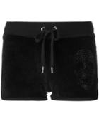 Philipp Plein Skull Embellished Shorts, Women's, Size: Medium, Black, Cotton/polyester/modal