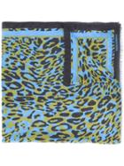 Dsquared2 Leopard Print Scarf, Men's, Blue, Modal