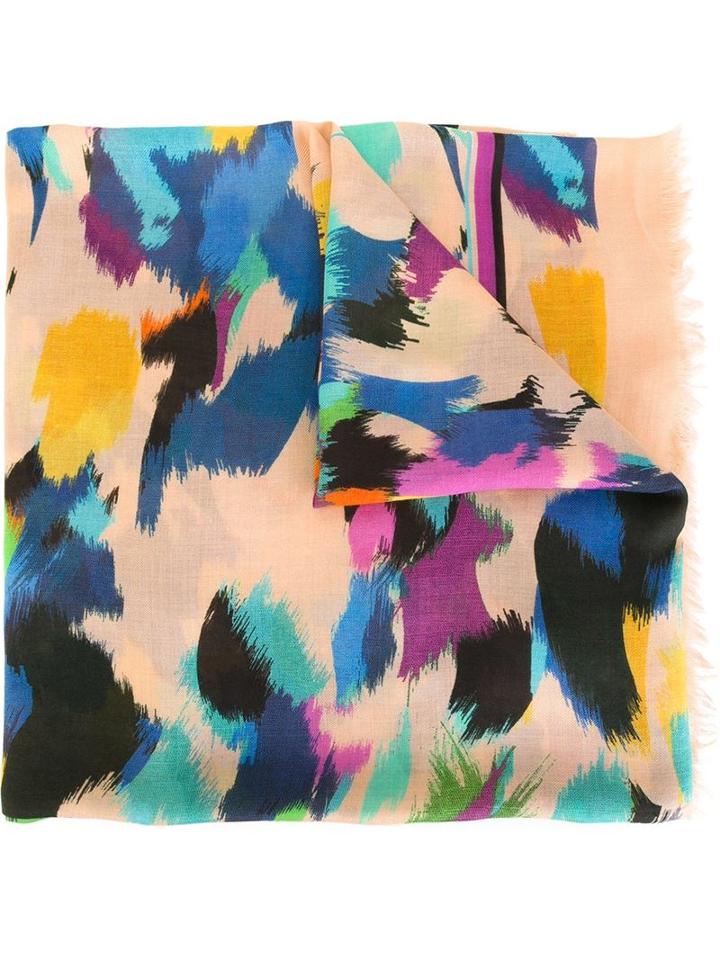 Missoni 'scialle' Print Raw Edge Scarf