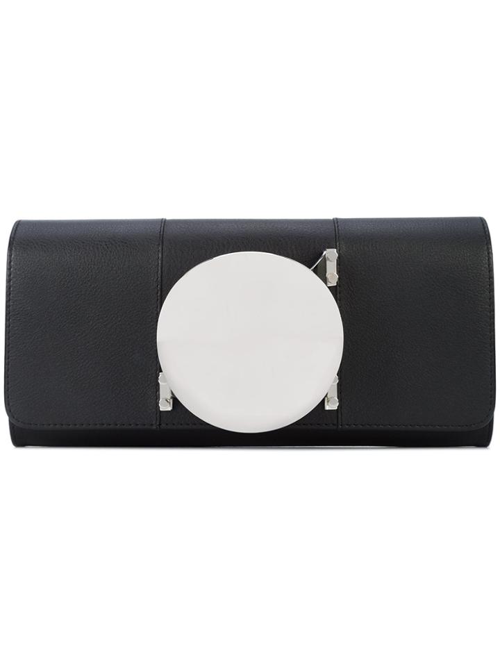 Perrin Paris Glove Handle Clutch Bag - Black