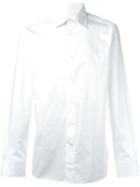 Ermenegildo Zegna Classic Shirt, Men's, Size: 39, White, Cotton