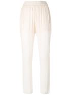 Iro - Tapered Trousers - Women - Polyester - 36, Nude/neutrals, Polyester