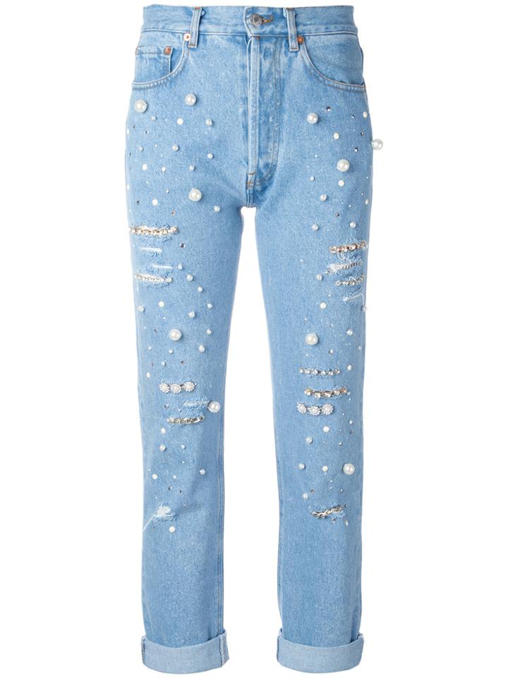 Forte Couture Vanessa Embellished Jeans - Blue