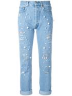 Forte Couture Vanessa Embellished Jeans - Blue