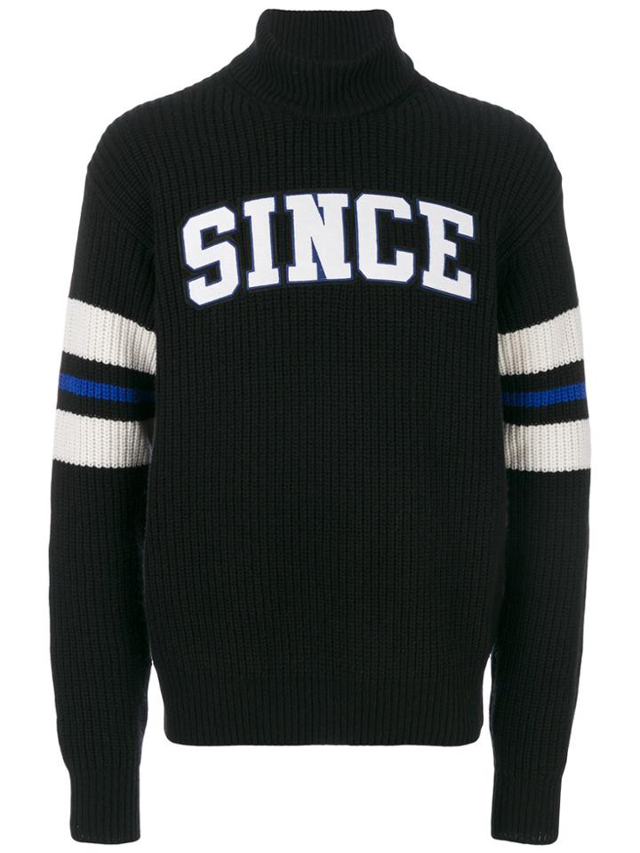Msgm Since Roll Neck Jumper - Black