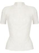 Issey Miyake Micro-pleated Fitted Top - White