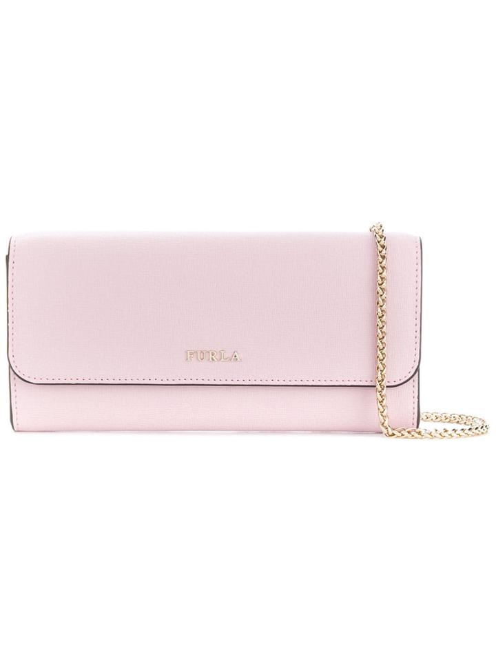 Furla Chain Flap Wallet - Pink