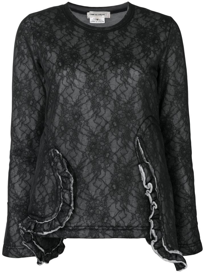 Comme Des Garçons Lace Sweatshirt - Grey