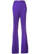 Gucci High-waisted Flared Trousers - Pink & Purple