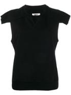 Mm6 Maison Margiela Sleeveless Sweatshirt - Black