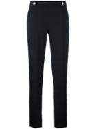 Versus Slim-fit Cropped Trousers, Women's, Size: 46, Black, Spandex/elastane/wool