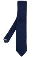 Canali Textured Striped Tie - Blue