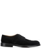 Doucal's Lace-up Brogue Shoes - Black