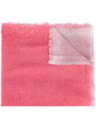 Faliero Sarti - 'malery' Scarf - Women - Silk/polyester/cashmere/virgin Wool - One Size, Pink/purple, Silk/polyester/cashmere/virgin Wool