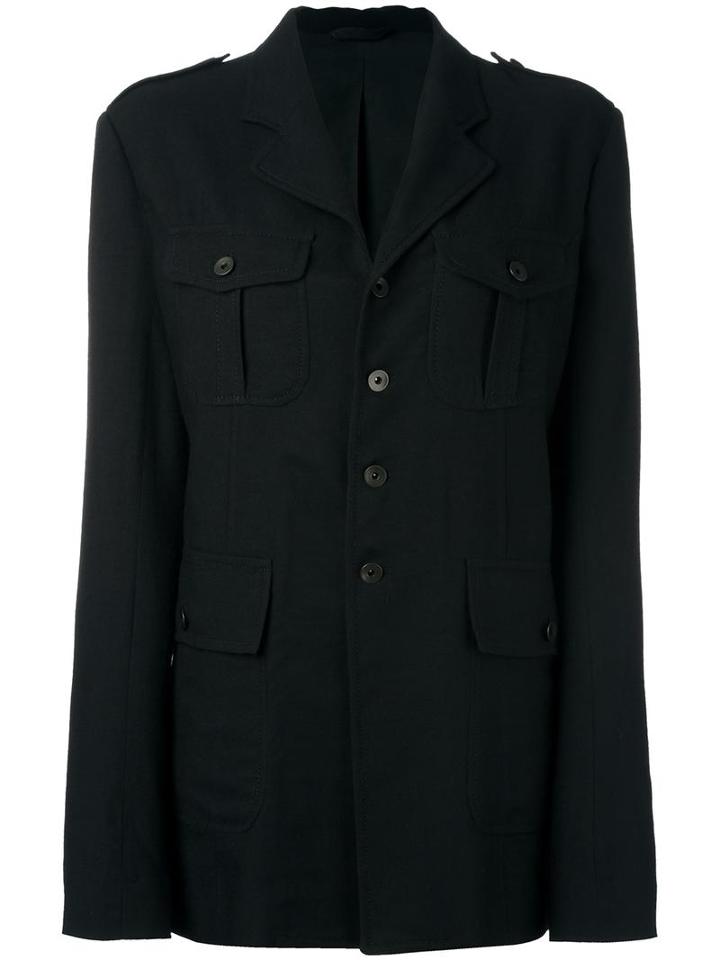 Haider Ackermann Multi-pocket Blazer, Women's, Size: 38, Black, Cotton/rayon/virgin Wool